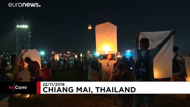 Фестиваль небесных фонариков в Таиланде смотреть онлайн