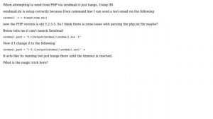 Using Fake Sendmail with PHP