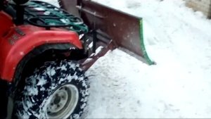 Отвал для квадроцикла собственного изготовления