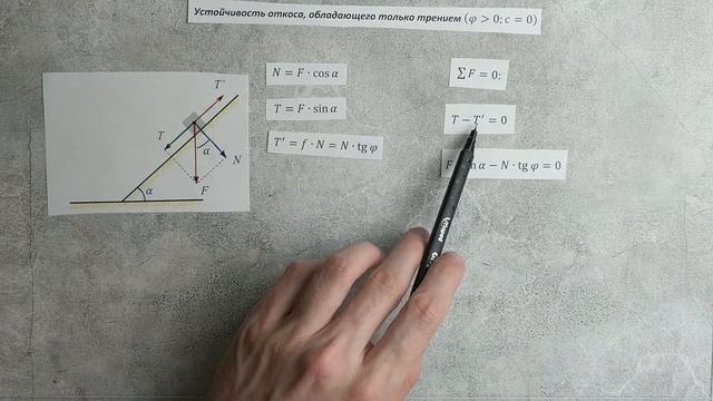 МГ. 2-13. Устойчивость откоса, обладающего только трением смотреть онлайн