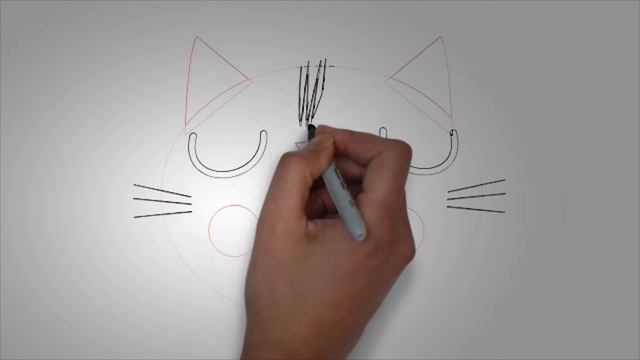 Морда кота карандашом. КАК НАРИСОВАТЬ МОРДУ КОТА