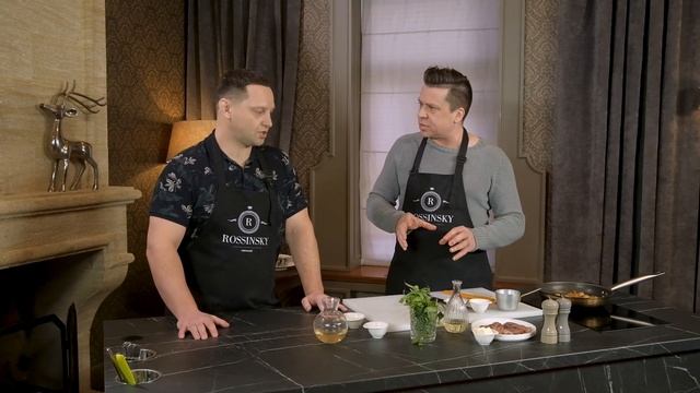 Готовим щупальца кальмара с картофелем. В гостях Антон Матренин. Rossinsky.Секреты вкуса