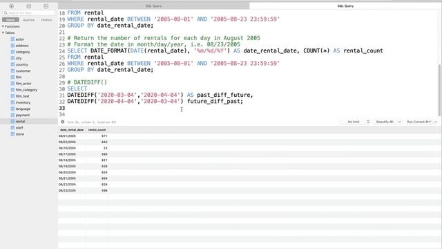 Working with Dates in MySQL смотреть онлайн