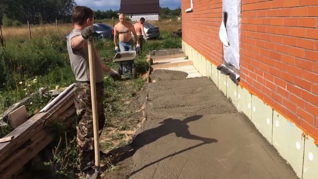Отмостка своими руками