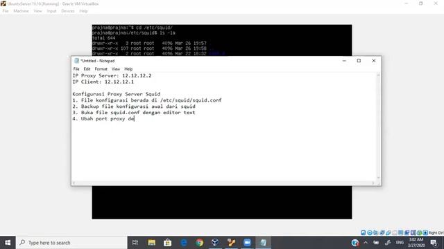 Konfigurasi Port Proxy Server Squid di Ubuntu 19.10 смотреть онлайн