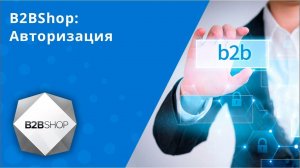 B2BShop: Авторизация