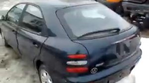 AUTOMOBILIU DALYS - FIAT BRAVA 1996 1.6L 1581CM3 76KW BENZINAS MECHANINE HACBEKAS 4_5D EU MELYNA