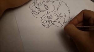 Как нарисовать Мамонтёнка? Лёгкие рисунки для срисовки