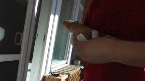 Рулонная штора бамбук, установка, 1