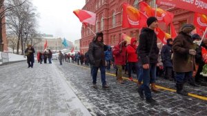 142-я годовщина со дня рождения И.В. Сталина. Возложение цветов к его могиле у Кремлевской стены.