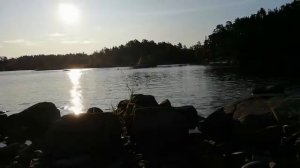 Купание в Ладожском озере на Валааме 2019