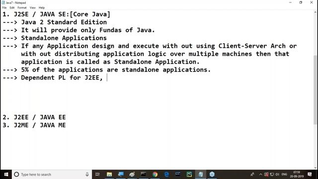 CORE JAVA tutorials || Session - 1 || by Mr. Nagoor Babu On 20-09-2019 @ 7AM смотреть онлайн