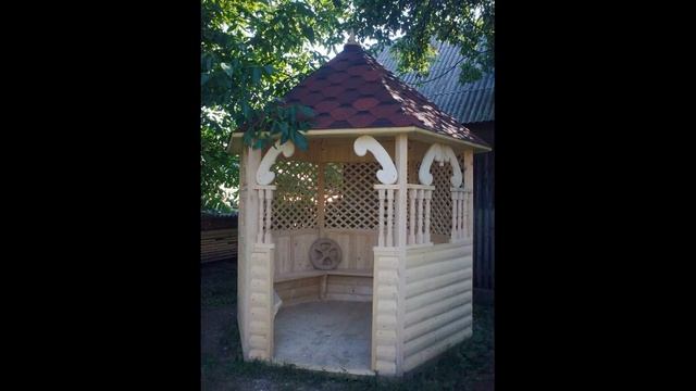 ТОП 20 альтанок з дерева своїми руками.