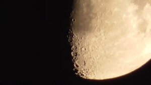 Тест камеры Panasonic HC-V270 (Луна крупным планом)