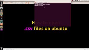 How to open .csv files on ubuntu