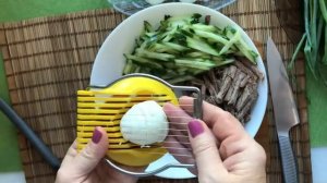Мясной салат. Как приготовить салат из говядины.