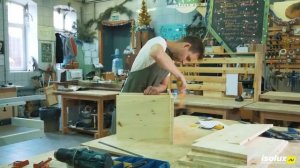 Как сделать тумбу-шкафчик своими руками с минимумом инструмента | Простая DIY мебель