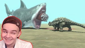 Мегалодон против Анкилозавра | Animal Revolt Battle Simulator