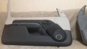 Перетяжка дверных карт Renault Clio 2