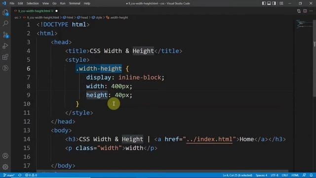 CSS width and height style property | Web Development (Tamil) | Coding Awareness