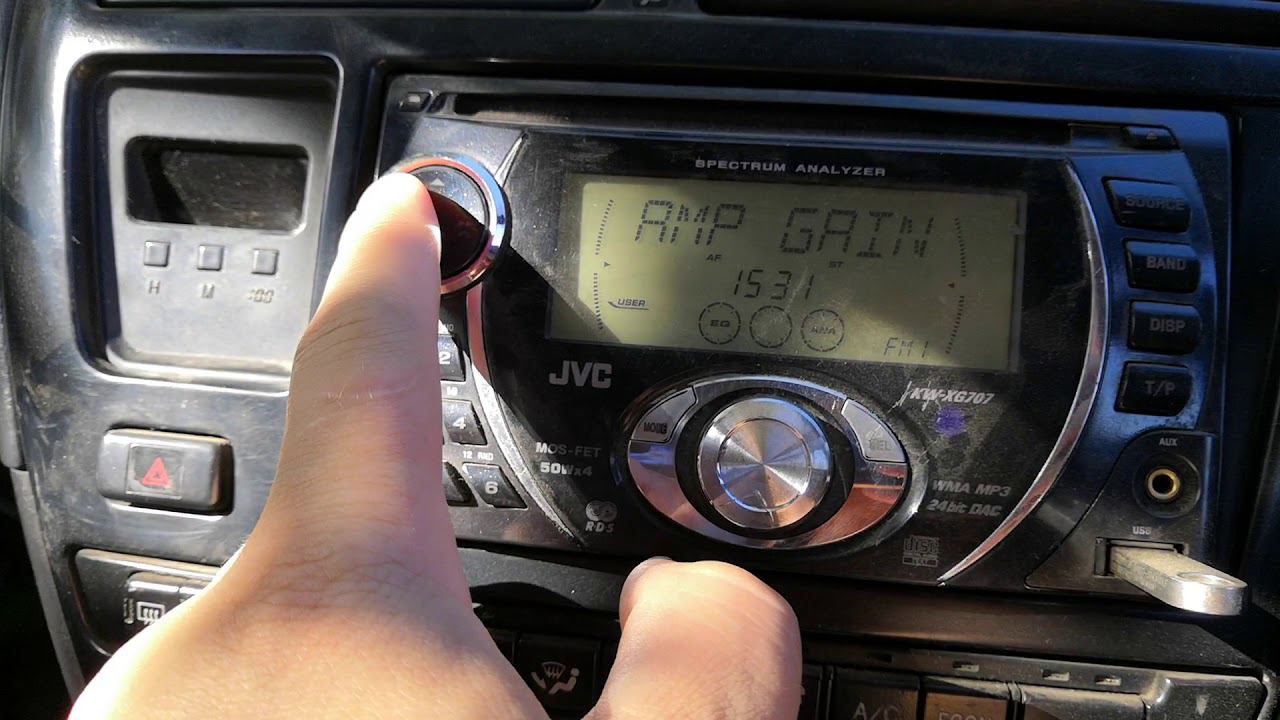 Настройка часов на автомагнитоле JVC KW-XG707 смотреть онлайн