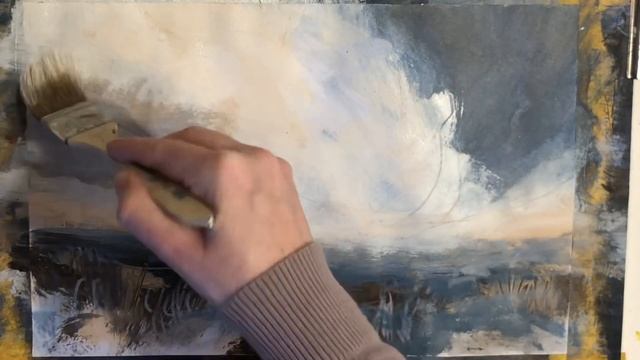 SEMI ABSTRACT Landscape Painting Demonstration | Acrylics смотреть онлайн