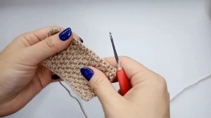 Плотный узор крючком /Узор крючком для свитера, шарфов / Красивый узор крючком /Простой узор крючко