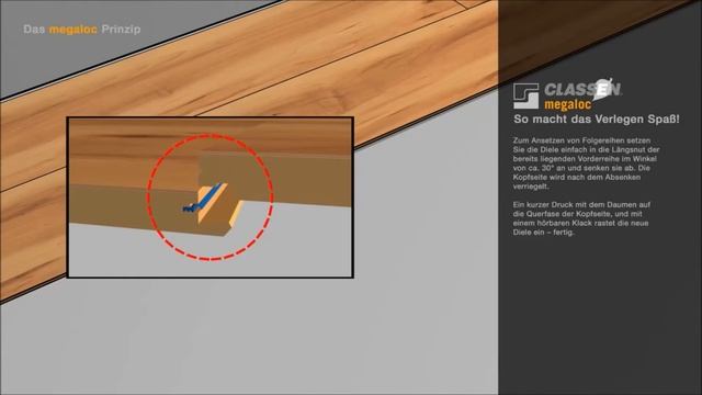 Podłoga Classen z zamkiem montażowym Megaloc смотреть онлайн
