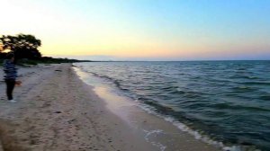 Красивый закат на морском побережье! (💙) Ейский лиман.