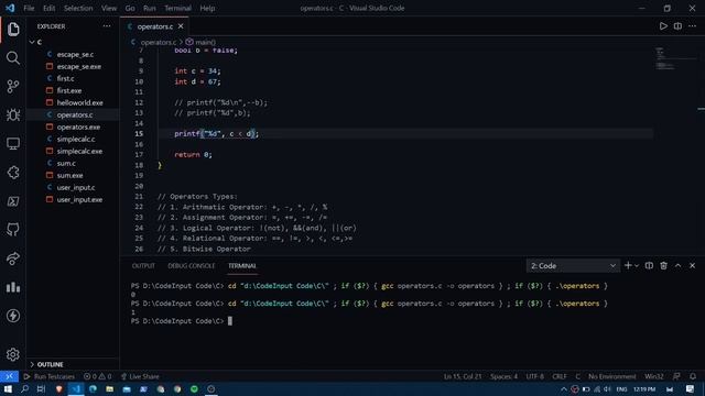 What is Relational Operator in C language | Operator part 3 | Code Input #Clanguage