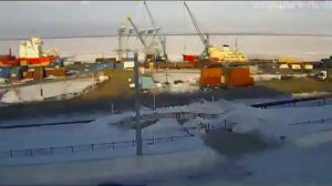 Дудинка Таймлапс Dudinka timelapse север Енисей Набережная Enisey