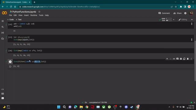 Built-in Functions in Python (Map, Filter, Reduce )