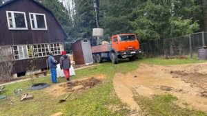 Бурение колодца машиной
