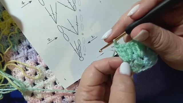 Красивый и очень простой снуд " Весенняя фантазия"
