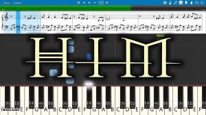 HIM - For You [Piano Tutorial | Sheets | MIDI] Synthesia