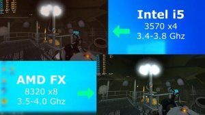 Here it is!  FX 8320 vs i5 3570 AMD 8 Core vs Intel 4 Core benchmark comparison Intel vs AMD