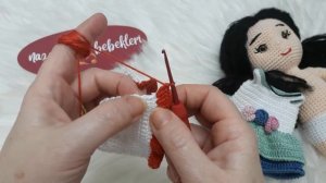 AMİGURUMİ KOLAY BEBEK TARİFİ PART 4 ELBİSESİ #amigurumicrochet #amigurumibebek
