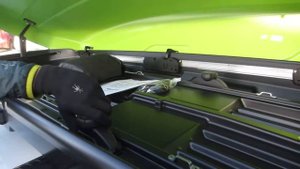 Thule Motion XT XL 6298LE ski box demo by Racks For Cars