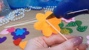 ?? Квіти на шпажках? Подарунок своїми руками? DIY Decor Flowers on sticks ?