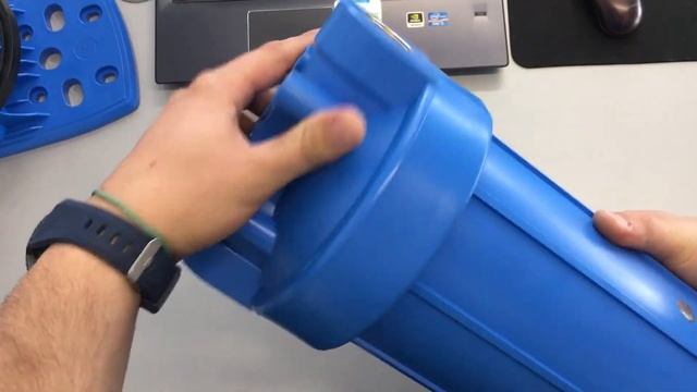 Aquafilter FH20B1-B-WB магистральный фильтр для воды стандарта Big Blue 20" (BB20) с манометром. смотреть онлайн