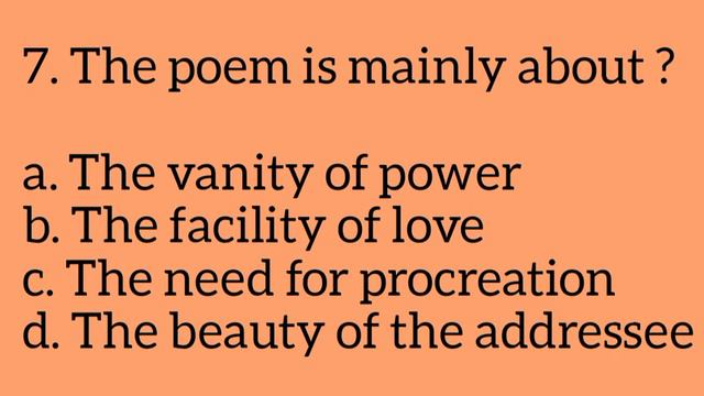 Sonnet 1 Questions and Answers смотреть онлайн