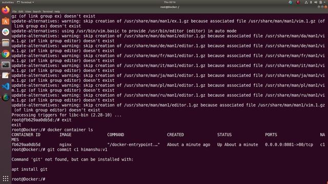 Let's create an Image of a Running Container смотреть онлайн