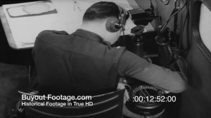 HD Stock Footage WWII Aerial Navigation - Dead Reckoning - Beechcraft AT-7