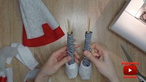 Скандинавский гном на ножках. Шьем гнома. Scandinavian gnome on the legs. Sewing a gnome.