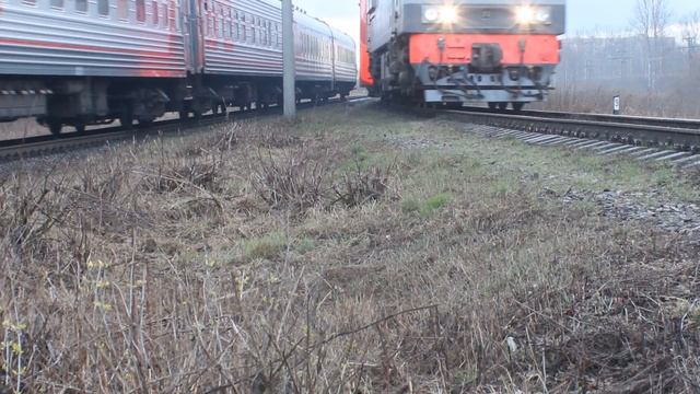 Гонка поездов Псков – Москва и Псков – Санкт-Петербург. Светофор при ПАБ смотреть онлайн