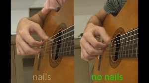 NAILS vs NO NAILS | Classical Guitar