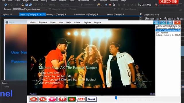 Download Media Player Application using Windows Media Player in C#