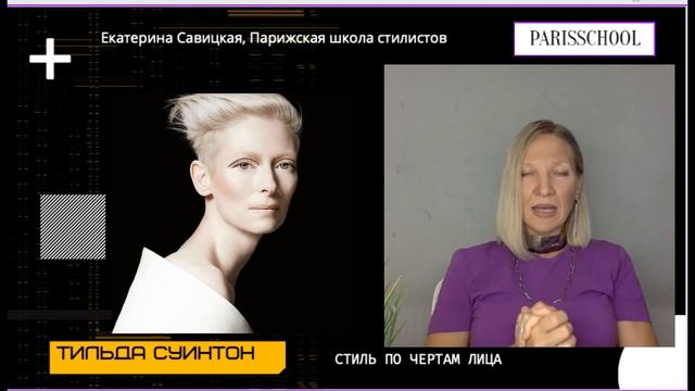 Тильда Суинтон. Стиль по чертам лица.