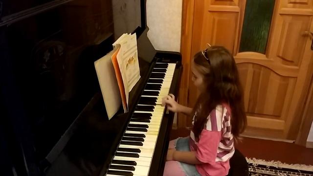 Учусь играть на пианино "Дыбы-дыбы" Украинская народная смотреть онлайн