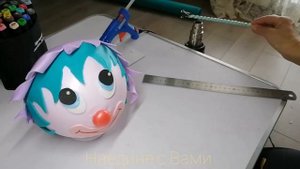 Светильник из изолона ??(подарок на день рождения, 8 марта)#изолон#клоун#детскийсветильник